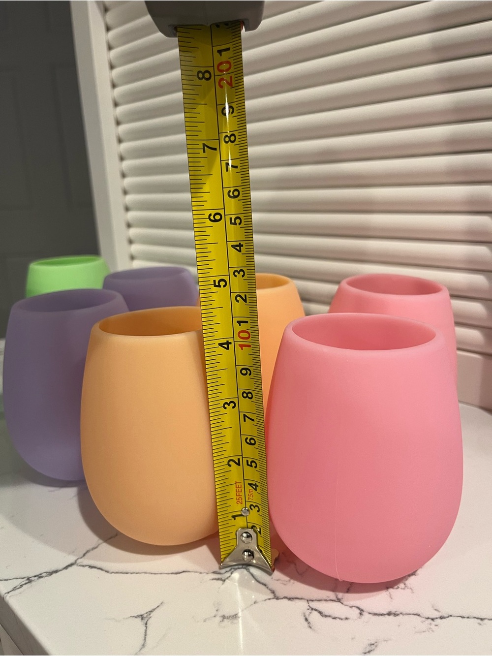 Silicone Stemless Wine Cups - Pastel Set